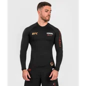 Kimona, stroje i obuwie - UFC Venum Adrenaline Fight Week Rashguard Długi Rękaw Performance Black - miniaturka - grafika 1