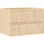 Szafki łazienkowe - Mexen Rivel szafka łazienkowa podumywalkowa 70 cm, 2 szuflady, ryflowana , dąb - 91A20-07047-2-BFF81 - miniaturka - grafika 1