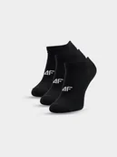 Skarpetki męskie - 4F Skarpetki krótkie (3-pack) męskie - czarne 39-42 - miniaturka - grafika 1