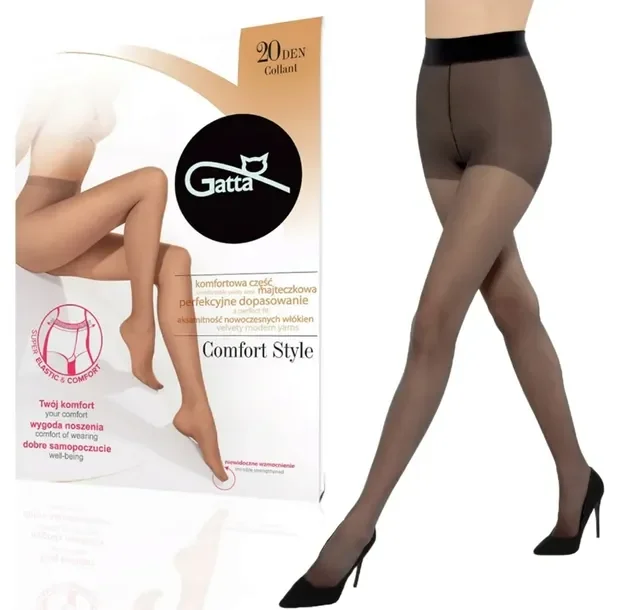 Rajstopy Gatta Comfort Style 20 Den 4-l Nero