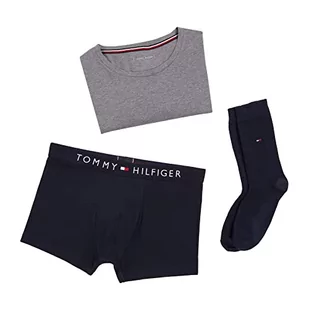 Tommy Hilfiger Męskie skarpety do bagażnika opakowanie na prezenty, Des Sky/Md HTHR/Des Sky, L, Des Sky/Md Hthr/Des Sky - Skarpetki damskie - miniaturka - grafika 1