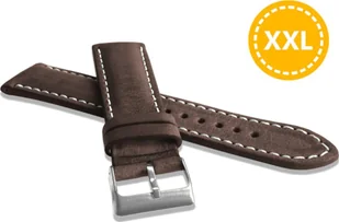 Lavvu LAVVU XXL Naturalnie barwiony brązowy pasek NATURE ze skóry Top Grain - 24 XXL - Akcesoria do smartwatchy - miniaturka - grafika 1