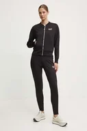 Dresy damskie - EA7 Emporio Armani dres sportowy kolor czarny TJFQZ.8NTV60 - miniaturka - grafika 1