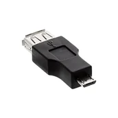Kable USB - InLine Kabel USB OTG Adapter Micro-B męski - USB A żeński 31608 - miniaturka - grafika 1