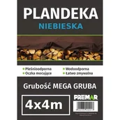 Folie budowlane - Plandeka 4 x 4 m niebieskie PL - miniaturka - grafika 1