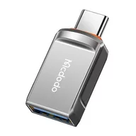 Adaptery i przejściówki - Adapter USB 3.0 do USB-C, Mcdodo OT-8730 (szary) - miniaturka - grafika 1