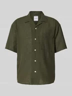 Koszule męskie - Koszula casualowa o kroju relaxed fit z rękawem o dł. 1/2 model ‘CAIDEN’ - miniaturka - grafika 1