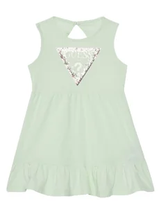 Guess Sukienka codzienna K5GK22 K6YW4 Zielony Regular Fit - Sukienki i spódniczki dla dziewczynek - miniaturka - grafika 1