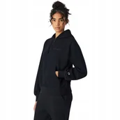 Bluzy damskie - Bluza damska Champion Hooded Sweatshirt czarna 117785 KK001 M - miniaturka - grafika 1