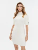 Sukienki - Morgan Sukienka dzianinowa 232-RMORIK Écru Slim Fit - miniaturka - grafika 1