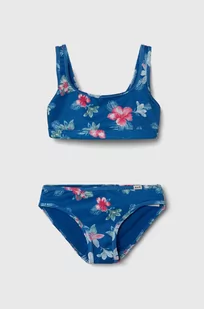 Abercrombie & Fitch dwuczęściowy strój kąpielowy dziecięcy kolor niebieski - Stroje kąpielowe dla dziewczynek - miniaturka - grafika 1
