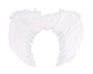 Skrzydła Anioła Białe Anielskie Pióra Anioł - Dodatki do strojów karnawałowych - miniaturka - grafika 1