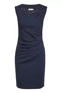 KAFFE damska sukienka koktajlowa Slim Fit z kwiatowym koronką kokardową, środkowa morska, 36 - Sukienki - miniaturka - grafika 1