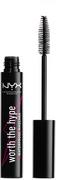 Tusze do rzęs - NYX Professional Makeup Professional Makeup - WORTH THE HYPE - WATERPROOF MASCARA - Wodoodporny, pogrubiająco-wydłużający tusz do rzęs - 01 - miniaturka - grafika 1