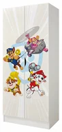 Szafy i szafki dla dzieci - Pojemna Szafa Meble Garderoba Biała Dziecięca Psi Patrol 161x70x42cm Nadruk UV - miniaturka - grafika 1