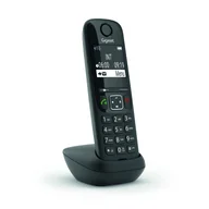 Telefony stacjonarne - Gigaset AS690HX Telefon analogowy/DECT Nazwa i identyfikacja dzwoniącego Czarny - miniaturka - grafika 1