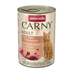 animonda Carny mokra karma dla kota dorosłego 6x400 g Kurczak, indyk i kacze serca - Mokra karma dla kotów - miniaturka - grafika 1