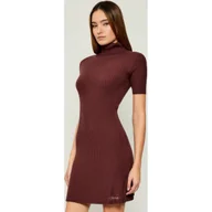 Sukienki - GUESS Sukienka JULIA z dodatkiem jedwabiu i kaszmiru - miniaturka - grafika 1