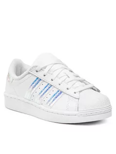 Buty dla dziewczynek - Adidas Buty Superstar C FV3147 Biały - grafika 1