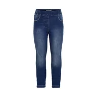 Spodnie i spodenki dla dziewczynek - MINYMO Jeansy dziewczęce typu Jegging Power Stretch Slim Fit, Denim, 104 cm - miniaturka - grafika 1