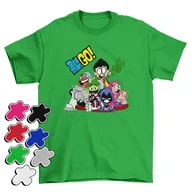 Moda i Uroda OUTLET - KOSZULKA T-SHIRT DZIECIĘCA Z NADRUKIEM MŁODZI TYTANI WYBÓR DUŻY -L 146-152 - miniaturka - grafika 1