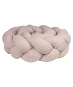 Ochraniacze do łóżeczka - Ochraniacz do łóżeczka warkocz "Wafel łososiowy" - 320cm - miniaturka - grafika 1