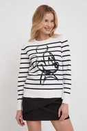 Swetry damskie - Desigual sweter x Disney damski kolor beżowy lekki - miniaturka - grafika 1