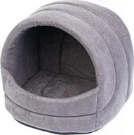 Legowiska dla kotów - Diamsil DIAMSIL-BUDA OWAL SZARA 3 62x54x55 - miniaturka - grafika 1