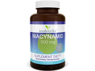 Medverita Medverita, Niacynamid, 500 mg, 100 kapsułek - Witaminy i minerały dla sportowców - miniaturka - grafika 4