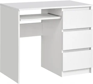 Biurko 3 szuflady prawe Biały Mat - Biurka - miniaturka - grafika 1