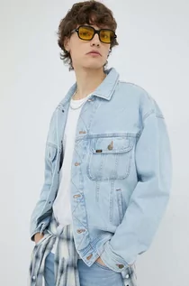 Kurtki męskie - Lee kurtka jeansowa męska kolor niebieski przejściowa oversize - grafika 1