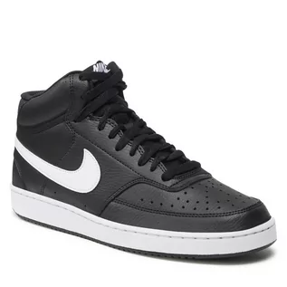 Półbuty męskie - Buty Nike Court Vision Mid Nn DN3577 001 Black/White/Black - grafika 1