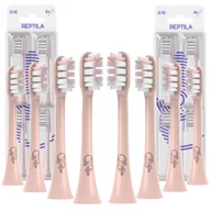 Końcówki do szczoteczek elektrycznych - 8x Końcówki do szczoteczki Soocas X3 X3u X5 białe 8 sztuk ZAPAS KOŃCÓWKA Reptila - miniaturka - grafika 1