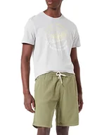 Spodenki damskie - TOM TAILOR Denim Męskie Szorty bermudy dresowe 1031427, 11209 - Felt Green, M - miniaturka - grafika 1