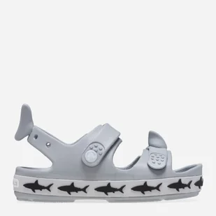 Sandały chłopięce Crocs Crocband Cruiser Shark Sandal T 210031-007 24-25 Szare (196265680061) - Buty dla chłopców - miniaturka - grafika 1