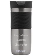 Kubki termiczne - Kubek termiczny z grawerem Contigo Byron 470ml - Gunmetal - miniaturka - grafika 1