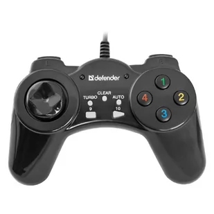 Gamepad Defender Vortex, 13przycisk, USB, czarny, wibrujący, Windows 2000/XP/Vista/7/8/10 - Kontrolery gier na PC - miniaturka - grafika 1