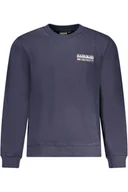 Bluzy męskie - NIEBIESKA BLUZA BEZ ZAMKA MĘSKA NAPAPIJRI - miniaturka - grafika 1