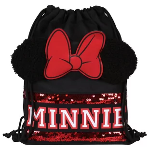 Disney Myszka Minnie Worek/Plecak Czarno-Czerwony 32X39 Cm - Torby szkolne - miniaturka - grafika 1