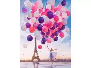 Haft Diamentowy, Obraz, Mozaika Diamentowa Diamond Painting, Kolorowe Balony 30X40Cm - Malowanie po numerach - miniaturka - grafika 1