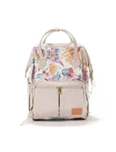 Torby i organizery dla mam - La Millou Plecak Dolce Vita Boho Palms Light - miniaturka - grafika 1