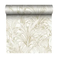 Tapety - Tapeta Matre A51402 liście beżowa winylowa na flizelinie - miniaturka - grafika 1