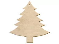 Ozdoby bożonarodzeniowe - PartyShow Zawieszka drewniana choinka - 11 cm - 1 szt. DBN-C01 - miniaturka - grafika 1