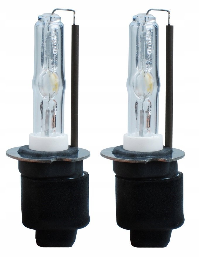 2x Palnik H3 12000k Żarnik Xenon Metalowy Kołnierz