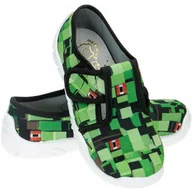 Buty dla dziewczynek - Kapcie dziecięce przedszkolne KLOCKI na rzepy wkładka skóra polskie RAWEKS B28 - miniaturka - grafika 1