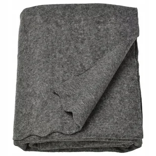 IKEA DAGGKAPOR Pled, ciemnoszary, 130x170 cm KOCYK - Koce - miniaturka - grafika 1