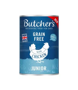Butcher's Original Junior kawałki z kurczakiem w galaretce 400g - Mokra karma dla psów - miniaturka - grafika 1