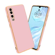 Etui i futerały do telefonów - Pokrowiec Do Huawei P30 Etui w Glossy Róż - Złoto TPU Silikonowe Obudowa Case Cover Cadorabo - miniaturka - grafika 1