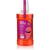 Płyny do płukania jamy ustnej - Ecodenta Ecodenta Super+Natural Oral Care Strawberry płyn do płukania ust 250 ml dla dzieci - miniaturka - grafika 1