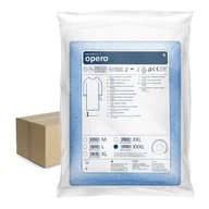 Odzież medyczna - Fartuch chirurgiczny sterylny XXXL z mankietem, wiązany na troki (włóknina SMMMS 35g) 50szt - miniaturka - grafika 1